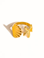 Load image into Gallery viewer, Maris Star and Shell Ring
