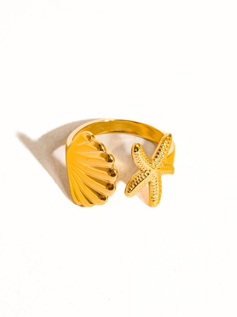Maris Star and Shell Ring