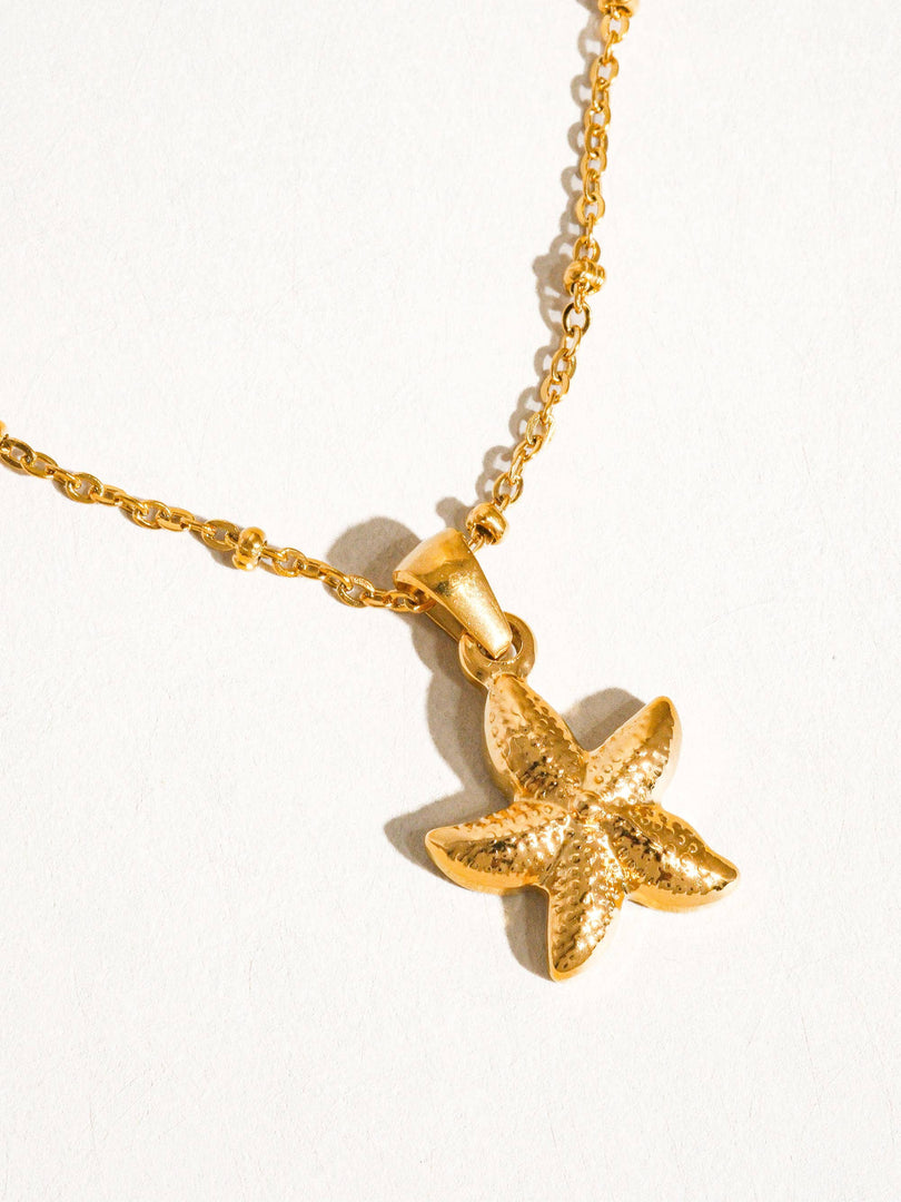 Isla 18K Gold Non-Tarnish Star Necklace