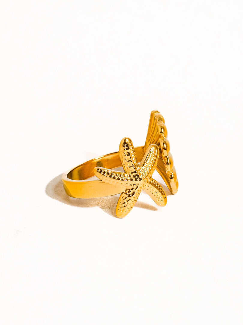 Maris Star and Shell Ring